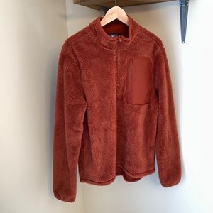 Champion Men’s orange Sherpa pullover